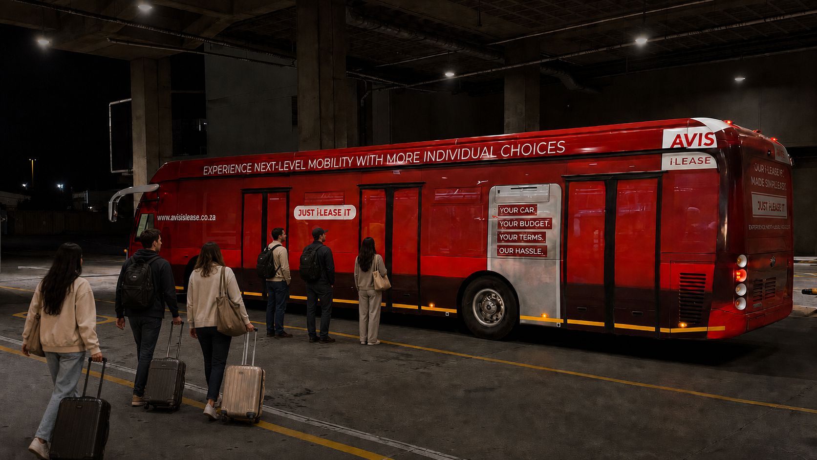 Avis exterior airport advertising campaign