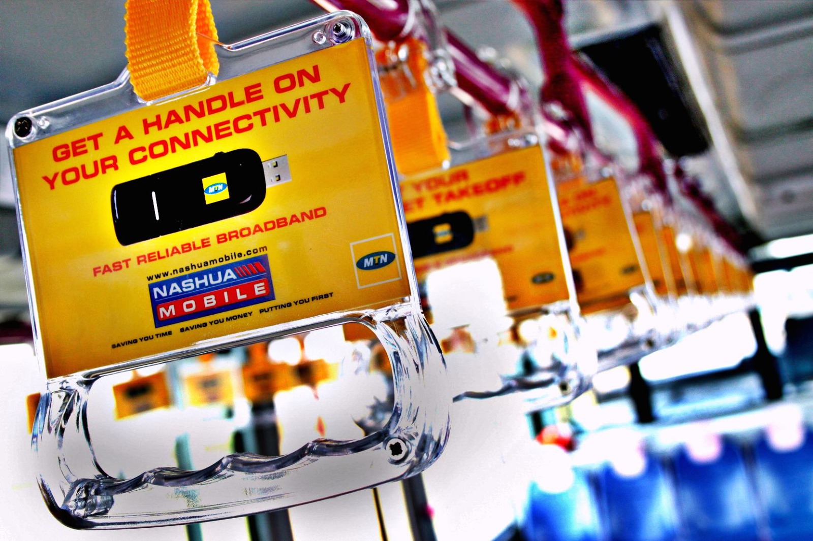 MTN interior passenger media campaign