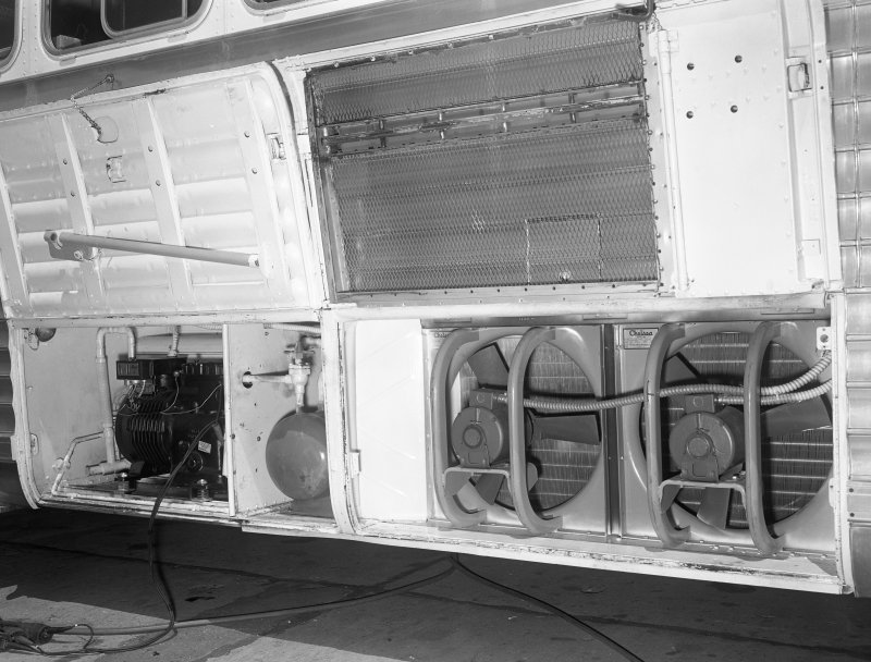 Mid 1960s air conditioning equipment installation